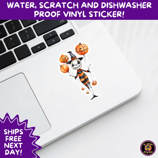 HALLOWEEN VINYL STICKERS | Spooky Ghosts, Witches, Pumpkins, Skulls and Bats – Waterproof Halloween Sticker Pack for All Ages