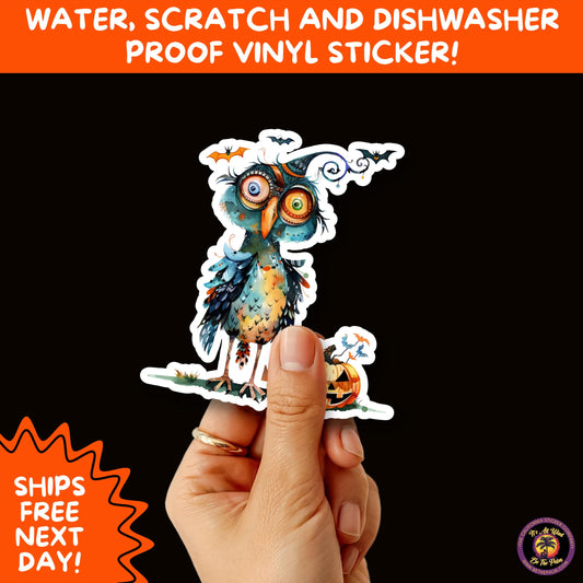 HALLOWEEN VINYL STICKERS | Spooky Ghosts, Witches, Pumpkins, Skulls and Bats – Waterproof Halloween Sticker Pack for All Ages