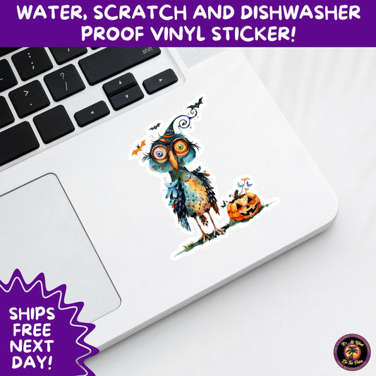 HALLOWEEN VINYL STICKERS | Spooky Ghosts, Witches, Pumpkins, Skulls and Bats – Waterproof Halloween Sticker Pack for All Ages