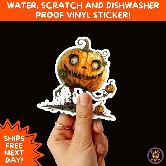 HALLOWEEN VINYL STICKERS | Spooky Ghosts, Witches, Pumpkins, Skulls and Bats – Waterproof Halloween Sticker Pack for All Ages