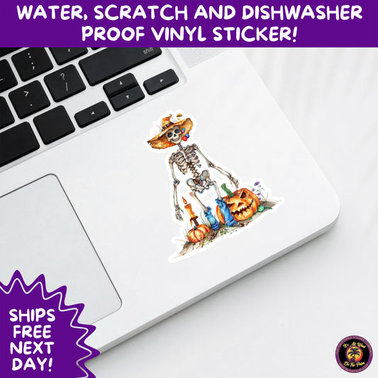 HALLOWEEN VINYL STICKERS | Spooky Ghosts, Witches, Pumpkins, Skulls and Bats – Waterproof Halloween Sticker Pack for All Ages