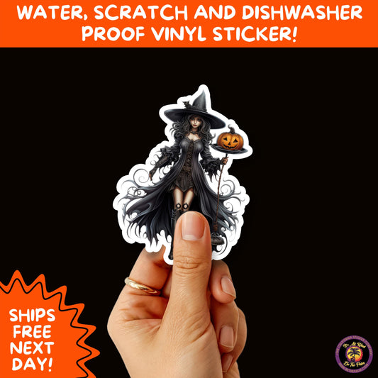 HALLOWEEN VINYL STICKERS | Spooky Ghosts, Witches, Pumpkins, Skulls and Bats – Waterproof Halloween Sticker Pack for All Ages