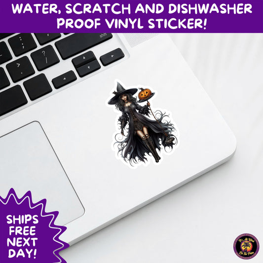 HALLOWEEN VINYL STICKERS | Spooky Ghosts, Witches, Pumpkins, Skulls and Bats – Waterproof Halloween Sticker Pack for All Ages