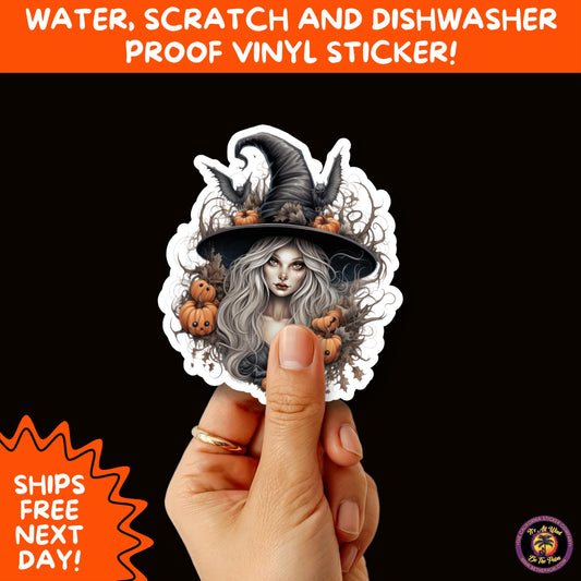 HALLOWEEN VINYL STICKERS | Spooky Ghosts, Witches, Pumpkins, Skulls and Bats – Waterproof Halloween Sticker Pack for All Ages