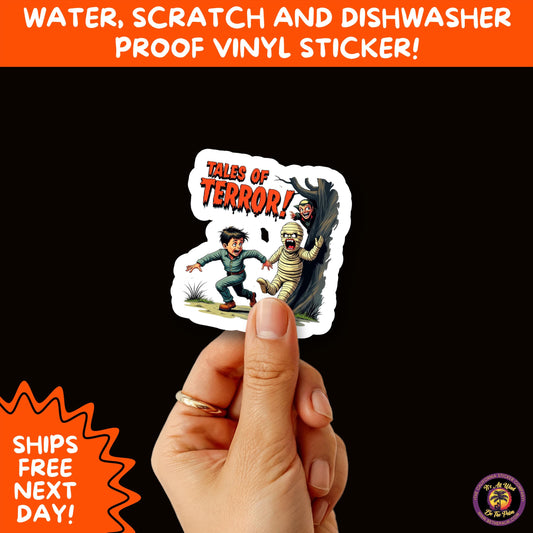 HALLOWEEN VINYL STICKERS | Spooky Ghosts, Witches, Pumpkins, Skulls and Bats  Waterproof Halloween Sticker Pack for All Ages