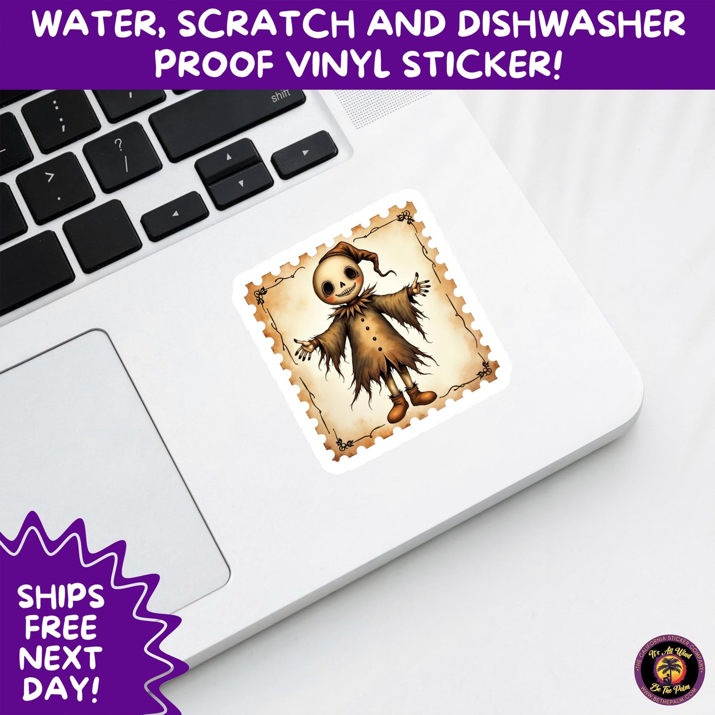 HALLOWEEN VINYL STICKERS | Spooky Ghosts, Witches, Pumpkins, Skulls and Bats – Waterproof Halloween Sticker Pack for All Ages