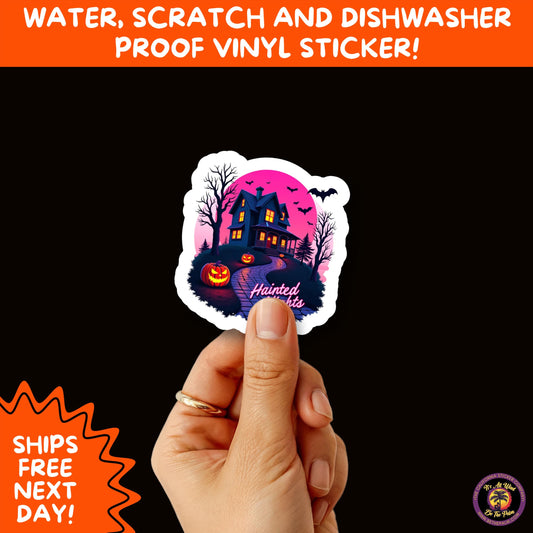 HALLOWEEN VINYL STICKERS | Spooky Ghosts, Witches, Pumpkins, Skulls and Bats – Waterproof Halloween Sticker Pack for All Ages