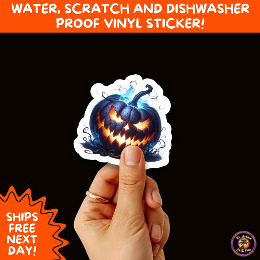 HALLOWEEN VINYL STICKERS | Spooky Ghosts, Witches, Pumpkins, Skulls and Bats – Waterproof Halloween Sticker Pack for All Ages