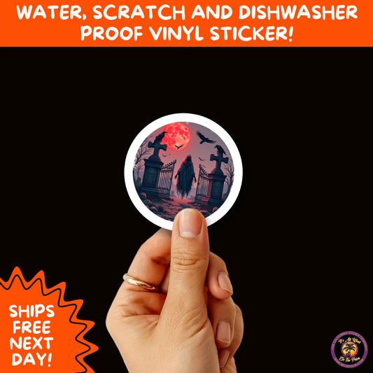 HALLOWEEN VINYL STICKERS | Spooky Ghosts, Witches, Pumpkins, Skulls and Bats – Waterproof Halloween Sticker Pack for All Ages