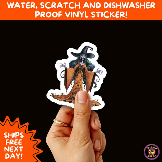 HALLOWEEN VINYL STICKERS | Spooky Ghosts, Witches, Pumpkins, Skulls and Bats – Waterproof Halloween Sticker Pack for All Ages