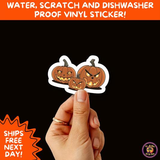 HALLOWEEN VINYL STICKERS | Spooky Ghosts, Witches, Pumpkins, Skulls and Bats – Waterproof Halloween Sticker Pack for All Ages