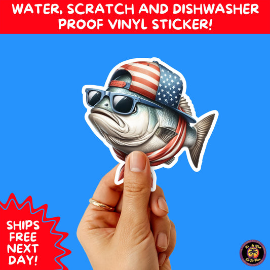 4TH OF JULY | Sticker Pack Independence Day Vinyl Decals, USA Flag, Fireworks, Red White Blue Summer Holiday Patriotic Sticker Set