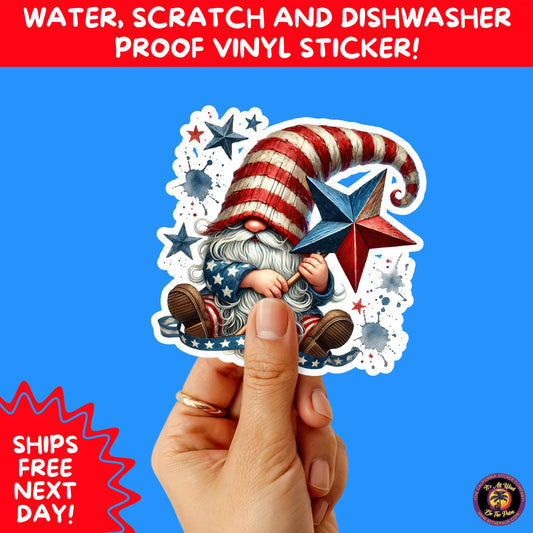 4TH OF JULY | Sticker Pack Independence Day Vinyl Decals, USA Flag, Fireworks, Red White Blue Summer Holiday Patriotic Sticker Set