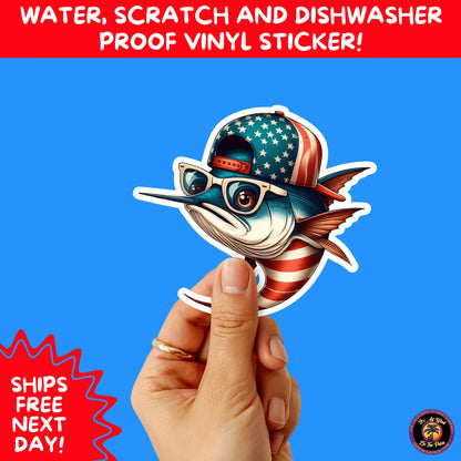 4TH OF JULY | Sticker Pack Independence Day Vinyl Decals, USA Flag, Fireworks, Red White Blue Summer Holiday Patriotic Sticker Set