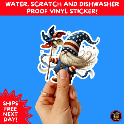 4TH OF JULY | Sticker Pack Independence Day Vinyl Decals, USA Flag, Fireworks, Red White Blue Summer Holiday Patriotic Sticker Set