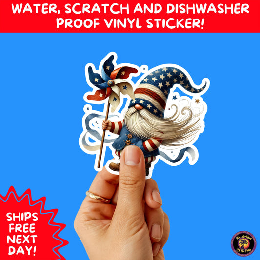 4TH OF JULY | Sticker Pack Independence Day Vinyl Decals, USA Flag, Fireworks, Red White Blue Summer Holiday Patriotic Sticker Set