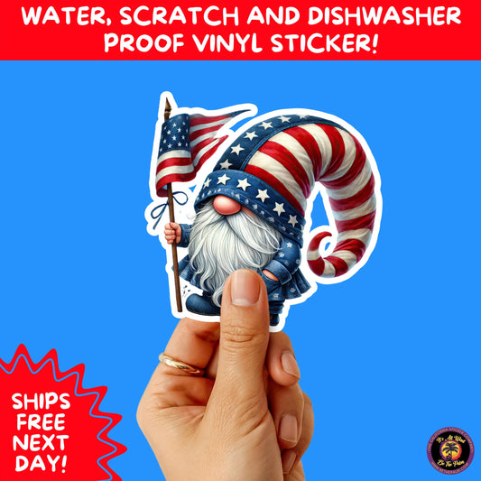 4TH OF JULY | Sticker Pack Independence Day Vinyl Decals, USA Flag, Fireworks, Red White Blue Summer Holiday Patriotic Sticker Set