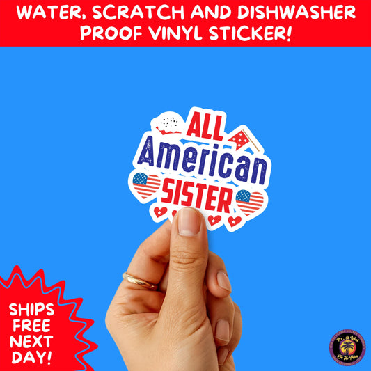 4TH OF JULY | Sticker Pack Independence Day Vinyl Decals, USA Flag, Fireworks, Red White Blue Summer Holiday Patriotic Sticker Set