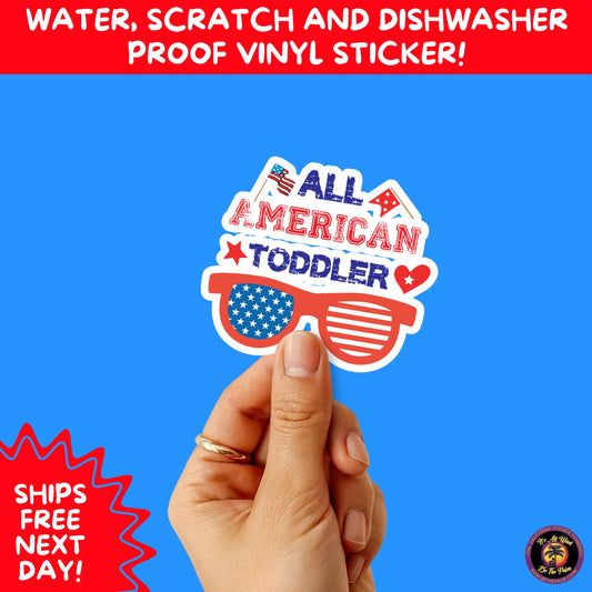 4TH OF JULY | Sticker Pack Independence Day Vinyl Decals, USA Flag, Fireworks, Red White Blue Summer Holiday Patriotic Sticker Set