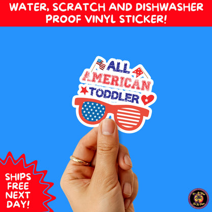 4TH OF JULY | Sticker Pack Independence Day Vinyl Decals, USA Flag, Fireworks, Red White Blue Summer Holiday Patriotic Sticker Set