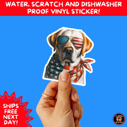 4TH OF JULY | Sticker Pack Independence Day Vinyl Decals, USA Flag, Fireworks, Red White Blue Summer Holiday Patriotic Sticker Set