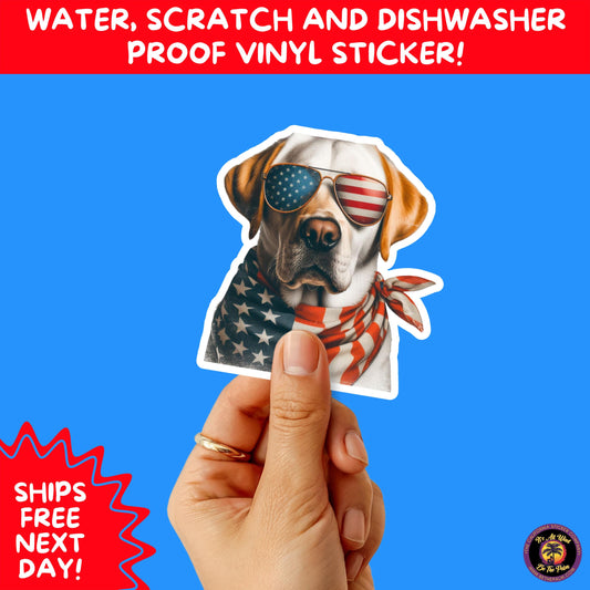 4TH OF JULY | Sticker Pack Independence Day Vinyl Decals, USA Flag, Fireworks, Red White Blue Summer Holiday Patriotic Sticker Set