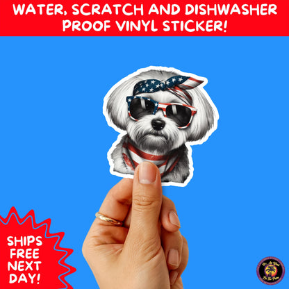 4TH OF JULY | Sticker Pack Independence Day Vinyl Decals, USA Flag, Fireworks, Red White Blue Summer Holiday Patriotic Sticker Set