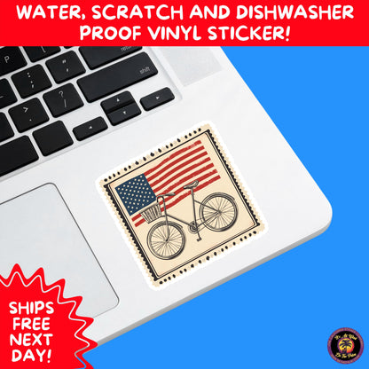 4TH OF JULY | Sticker Pack Independence Day Vinyl Decals, USA Flag, Fireworks, Red White Blue Summer Holiday Patriotic Sticker Set