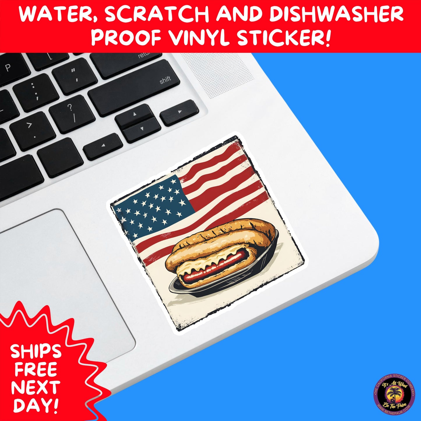 4TH OF JULY | Sticker Pack Independence Day Vinyl Decals, USA Flag, Fireworks, Red White Blue Summer Holiday Patriotic Sticker Set