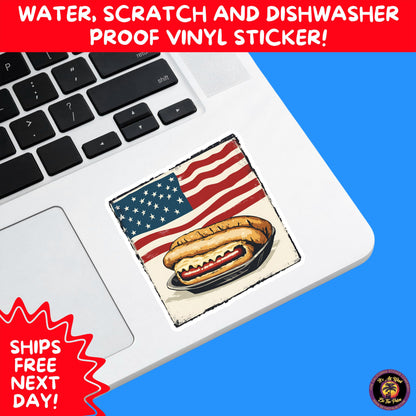 4TH OF JULY | Sticker Pack Independence Day Vinyl Decals, USA Flag, Fireworks, Red White Blue Summer Holiday Patriotic Sticker Set