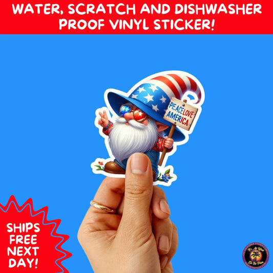 4TH OF JULY | Sticker Pack Independence Day Vinyl Decals, USA Flag, Fireworks, Red White Blue Summer Holiday Patriotic Sticker Set