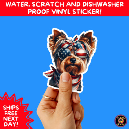 4TH OF JULY | Sticker Pack Independence Day Vinyl Decals, USA Flag, Fireworks, Red White Blue Summer Holiday Patriotic Sticker Set