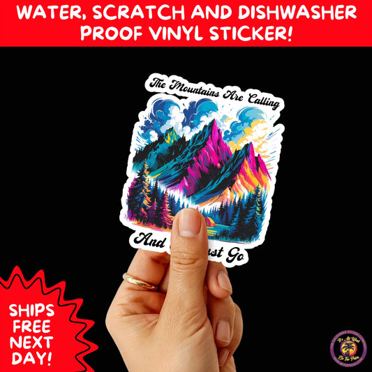 HIKING STICKERS | Set Waterproof Vinyl Decals Ideal for Backpacks Journals Cars Perfect Gift for Trail Walkers Campers and Outdoor Fans