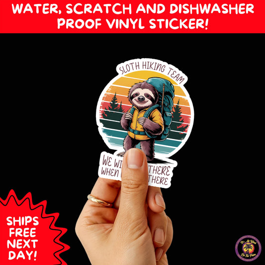 HIKING STICKERS | Set Waterproof Vinyl Decals Ideal for Backpacks Journals Cars Perfect Gift for Trail Walkers Campers and Outdoor Fans