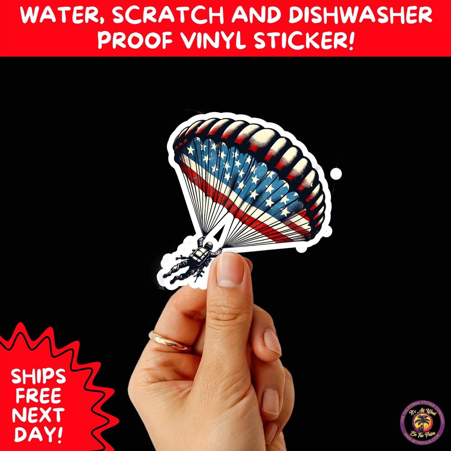 VETERAN STICKERS | Veteran Made Patriotic Vinyl Decals for Military Support, Army Navy Marine Veteran Gifts, American Flag Bumper Sticker
