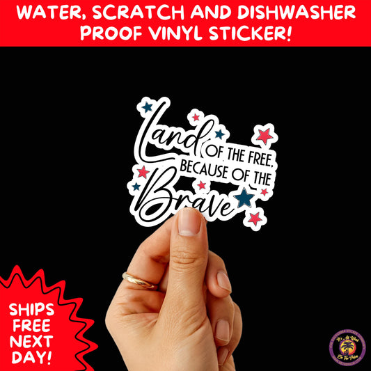VETERAN STICKERS | Veteran Made Patriotic Vinyl Decals for Military Support, Army Navy Marine Veteran Gifts, American Flag Bumper Sticker