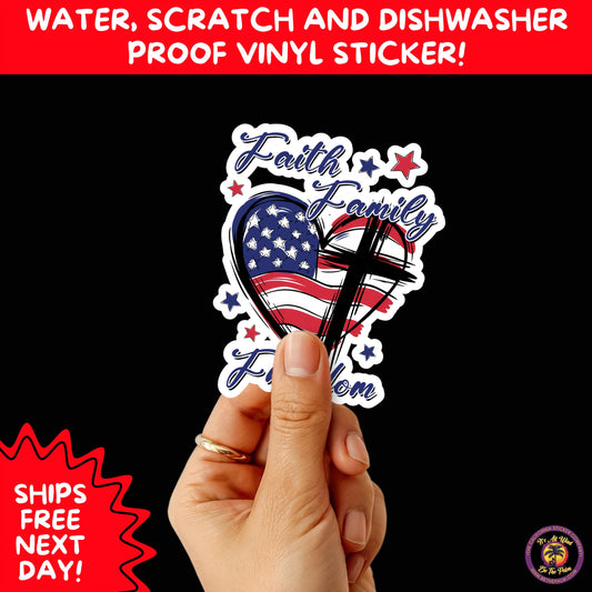 VETERAN STICKERS | Veteran Made Patriotic Vinyl Decals for Military Support, Army Navy Marine Veteran Gifts, American Flag Bumper Sticker