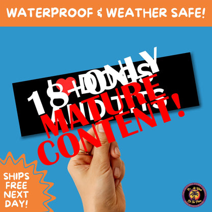 BUMPER STICKER | Funny Vinyl Decals for Cars Trucks Laptops Durable Waterproof Outdoor Sticker Gift for Drivers and Road Trips