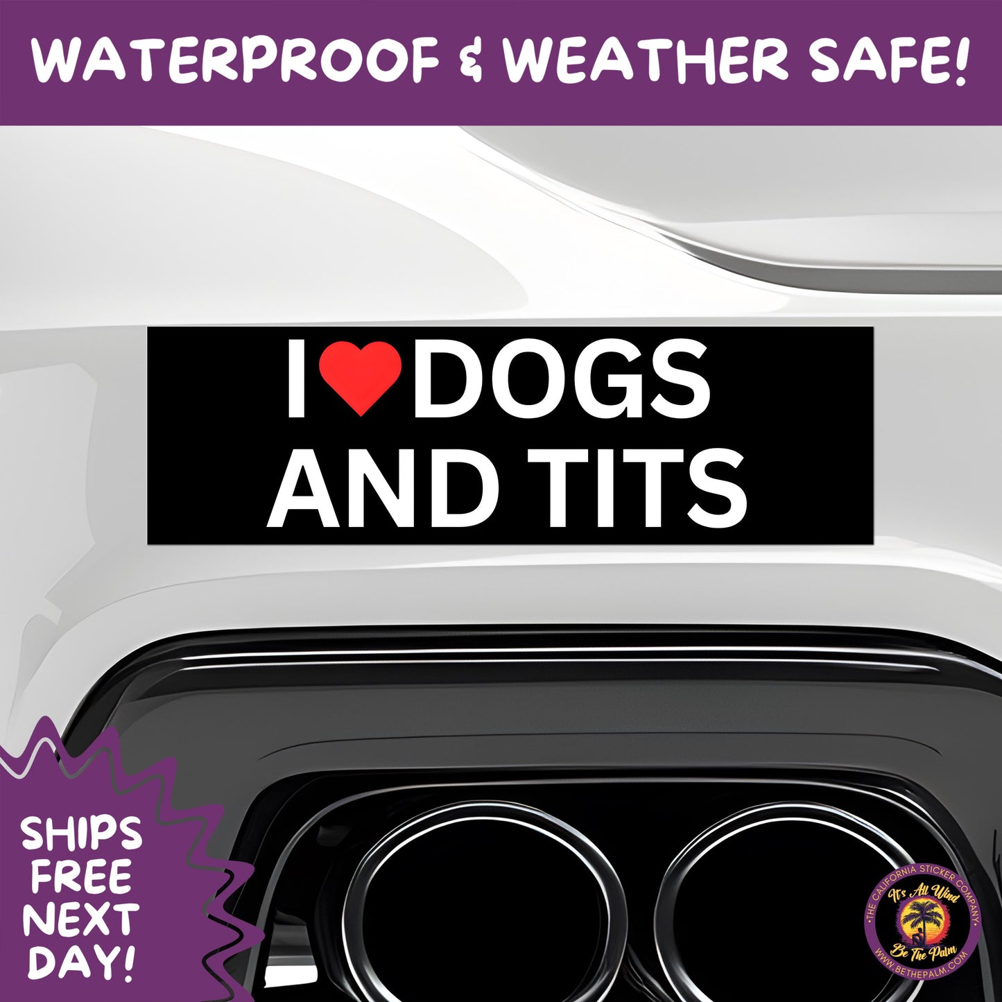 BUMPER STICKER | Funny Vinyl Decals for Cars Trucks Laptops Durable Waterproof Outdoor Sticker Gift for Drivers and Road Trips
