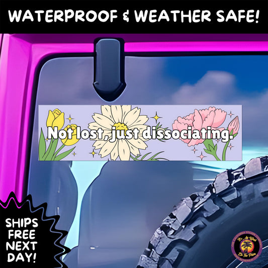 BUMPER STICKER | Funny Vinyl Decals for Cars Trucks Laptops Durable Waterproof Outdoor Sticker Gift for Drivers and Road Trips