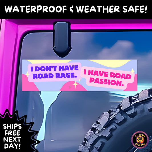 BUMPER STICKER | Funny Vinyl Decals for Cars Trucks Laptops Durable Waterproof Outdoor Sticker Gift for Drivers and Road Trips