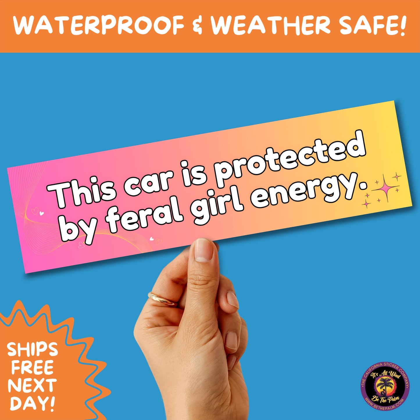 BUMPER STICKER | Funny Vinyl Decals for Cars Trucks Laptops Durable Waterproof Outdoor Sticker Gift for Drivers and Road Trips