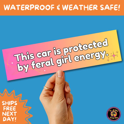 BUMPER STICKER | Funny Vinyl Decals for Cars Trucks Laptops Durable Waterproof Outdoor Sticker Gift for Drivers and Road Trips