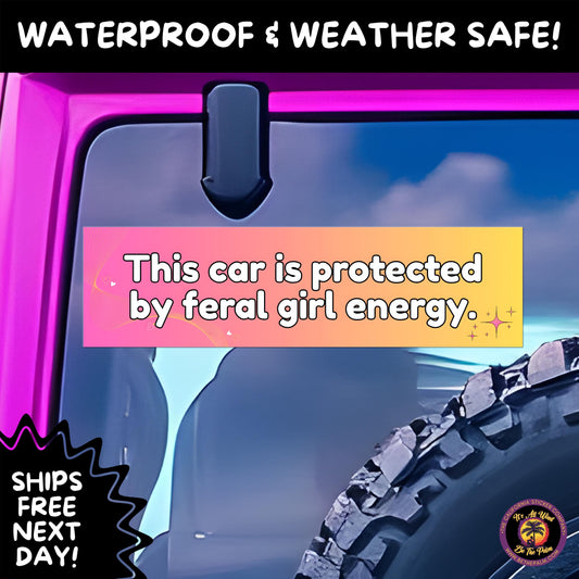 BUMPER STICKER | Funny Vinyl Decals for Cars Trucks Laptops Durable Waterproof Outdoor Sticker Gift for Drivers and Road Trips
