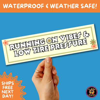 BUMPER STICKER | Funny Vinyl Decals for Cars Trucks Laptops Durable Waterproof Outdoor Sticker Gift for Drivers and Road Trips