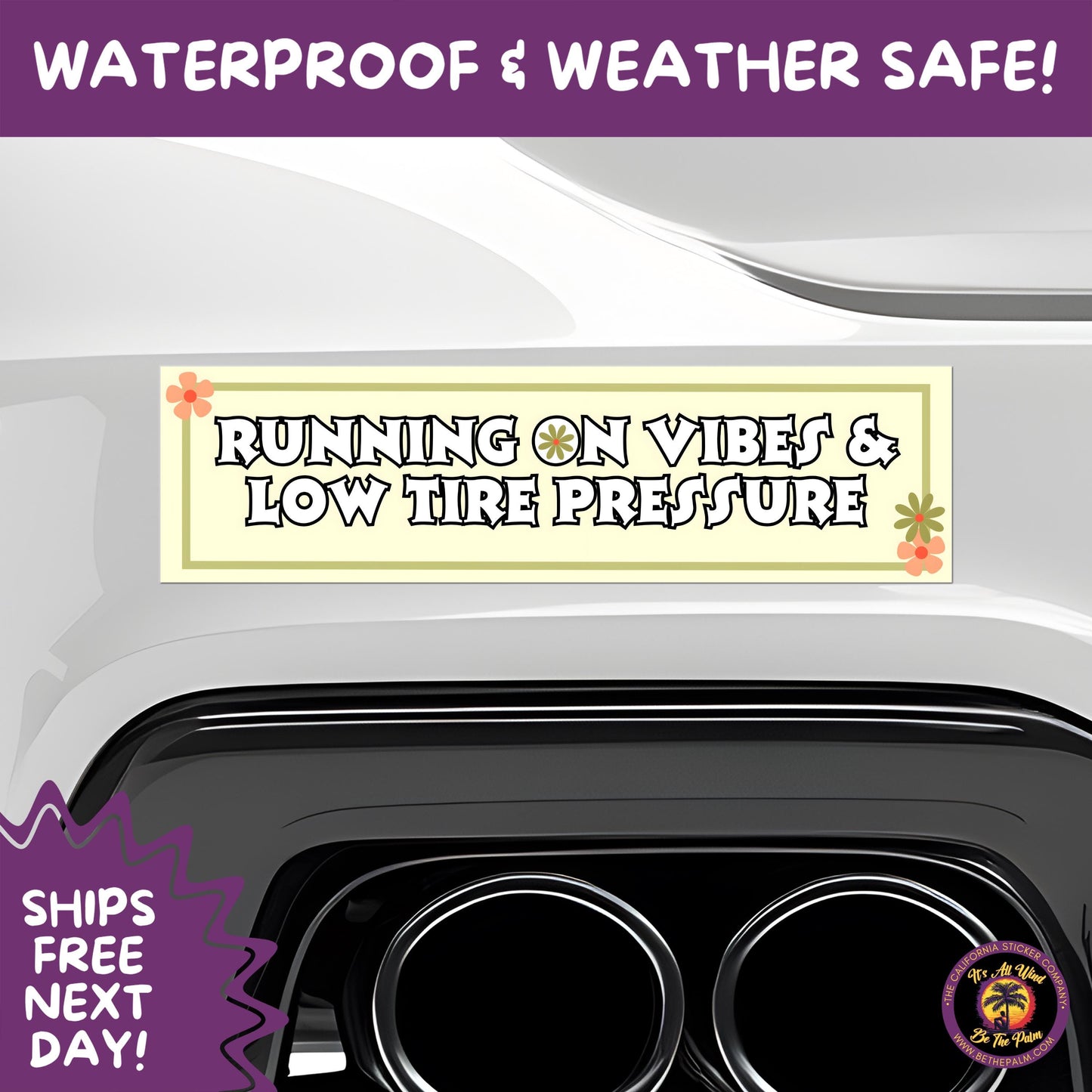 BUMPER STICKER | Funny Vinyl Decals for Cars Trucks Laptops Durable Waterproof Outdoor Sticker Gift for Drivers and Road Trips