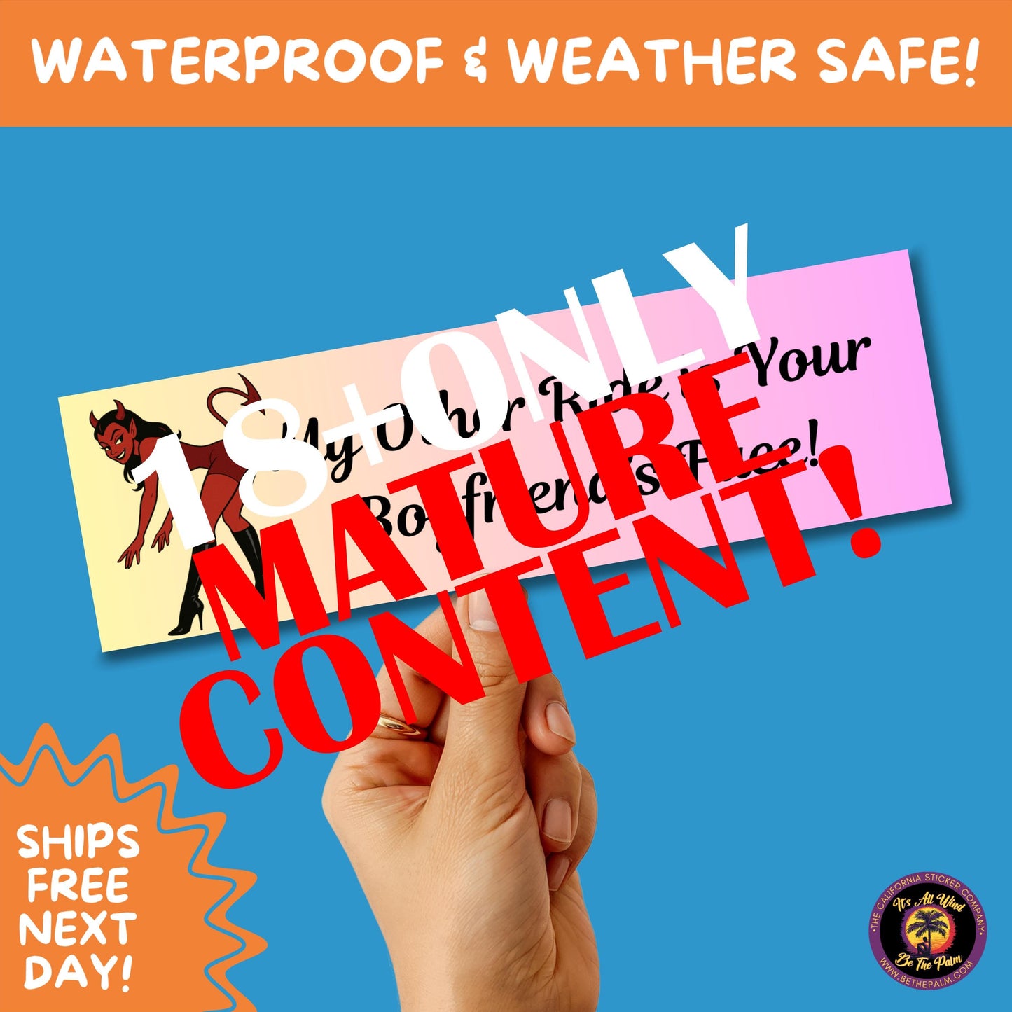 BUMPER STICKER | Funny Vinyl Decals for Cars Trucks Laptops Durable Waterproof Outdoor Sticker Gift for Drivers and Road Trips