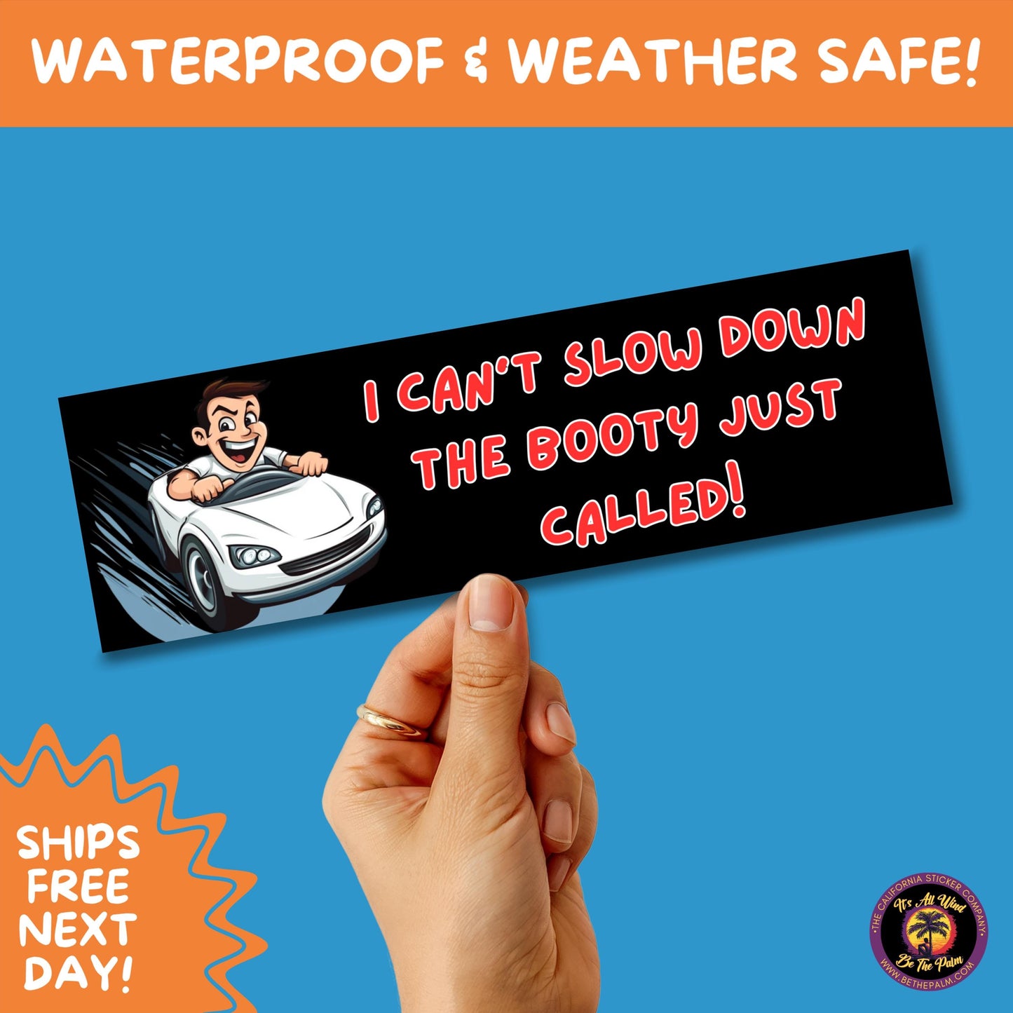 BUMPER STICKER | Funny Vinyl Decals for Cars Trucks Laptops Durable Waterproof Outdoor Sticker Gift for Drivers and Road Trips