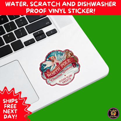 CHRISTMAS STICKER PACK | Festive Holiday Decor Vinyl Stickers Perfect for Journals Gifts Planners Stocking Stuffers Winter Aesthetic Fun