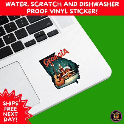 CHRISTMAS STICKER PACK | Festive Holiday Decor Vinyl Stickers Perfect for Journals Gifts Planners Stocking Stuffers Winter for Georgia